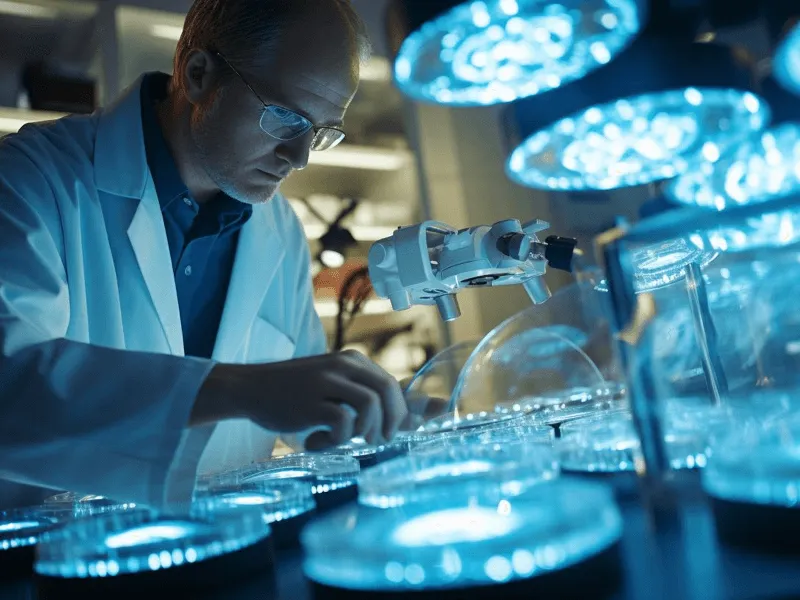Wissenschaftlerin bei der Arbeit im Labor