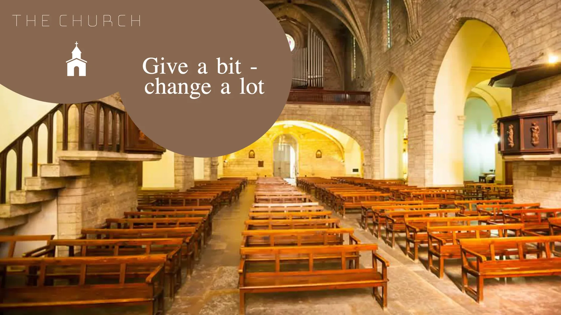 Kirche: Digital-Signage-Vorlage für Kirche