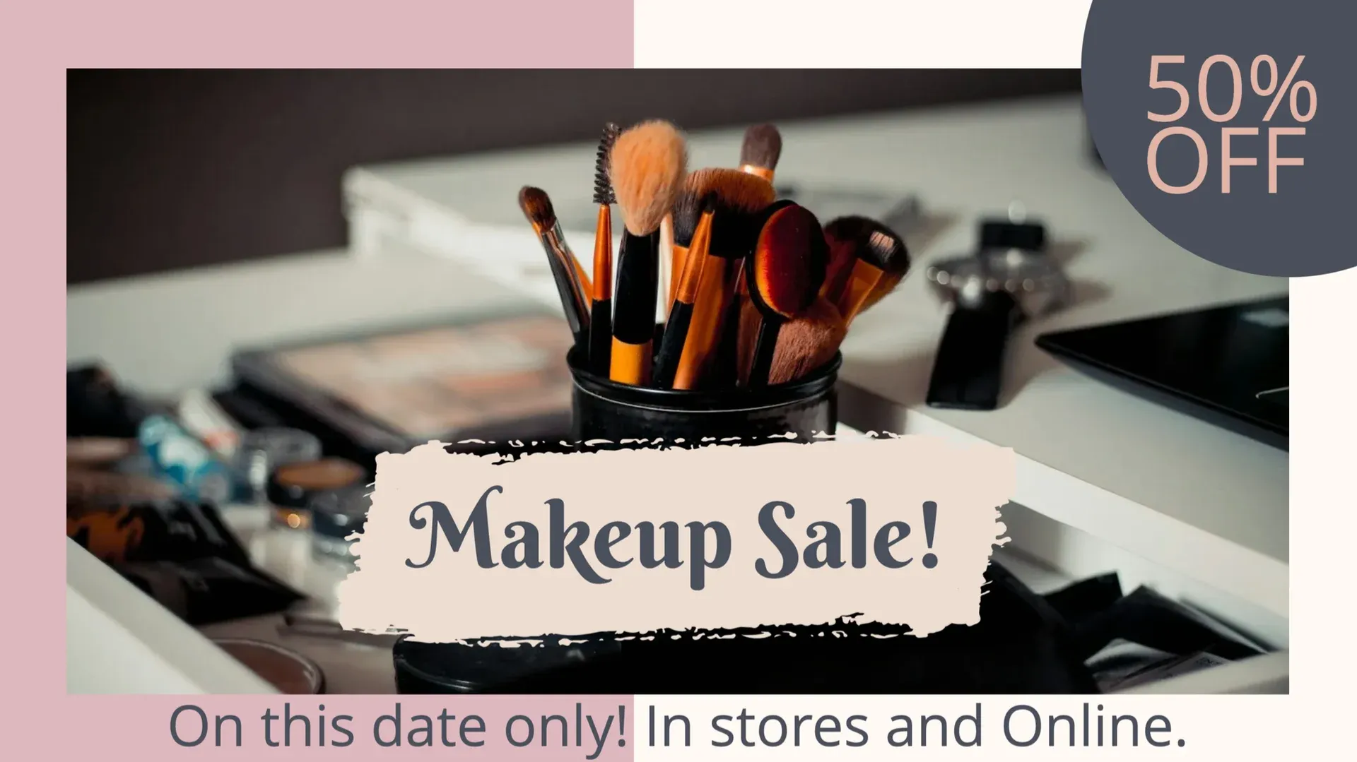 Make-up-Sale: Digital-Signage-Vorlage für Einzelhandel