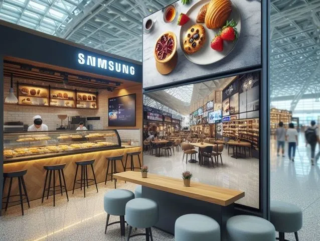 Signage-Displays auf Basis von Samsung Tizen 4 in der Bäckerei