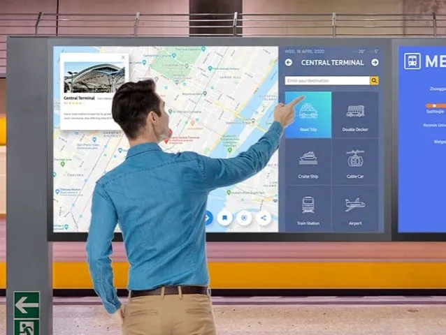 Samsung Tizen QMB Series Smart-TV im Verkehr und Transport