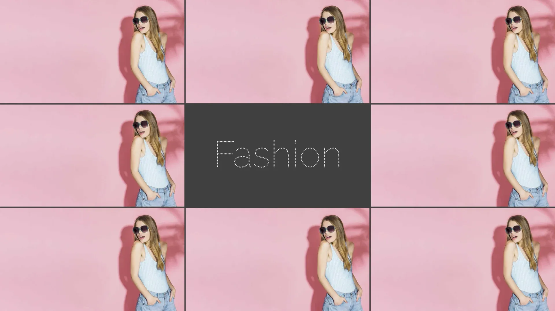 Mode in Pink: Digital-Signage-Vorlage für Einzelhandel