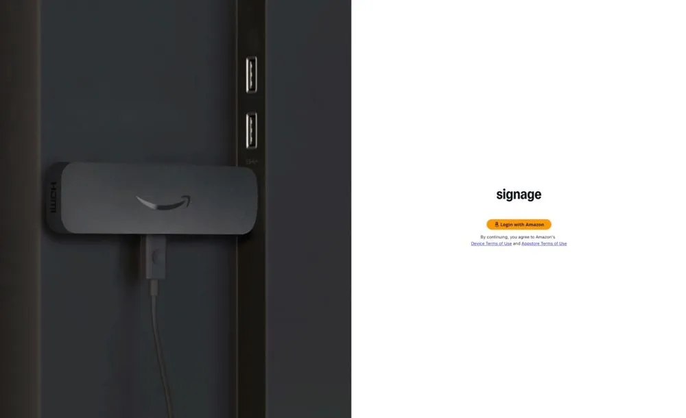Einen Signage Stick in der Amazon-Signage-Konsole hinzufügen