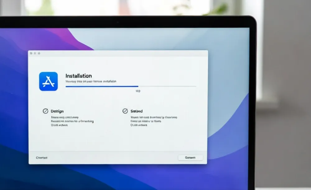Die Play-App wird auf einem Mac installiert