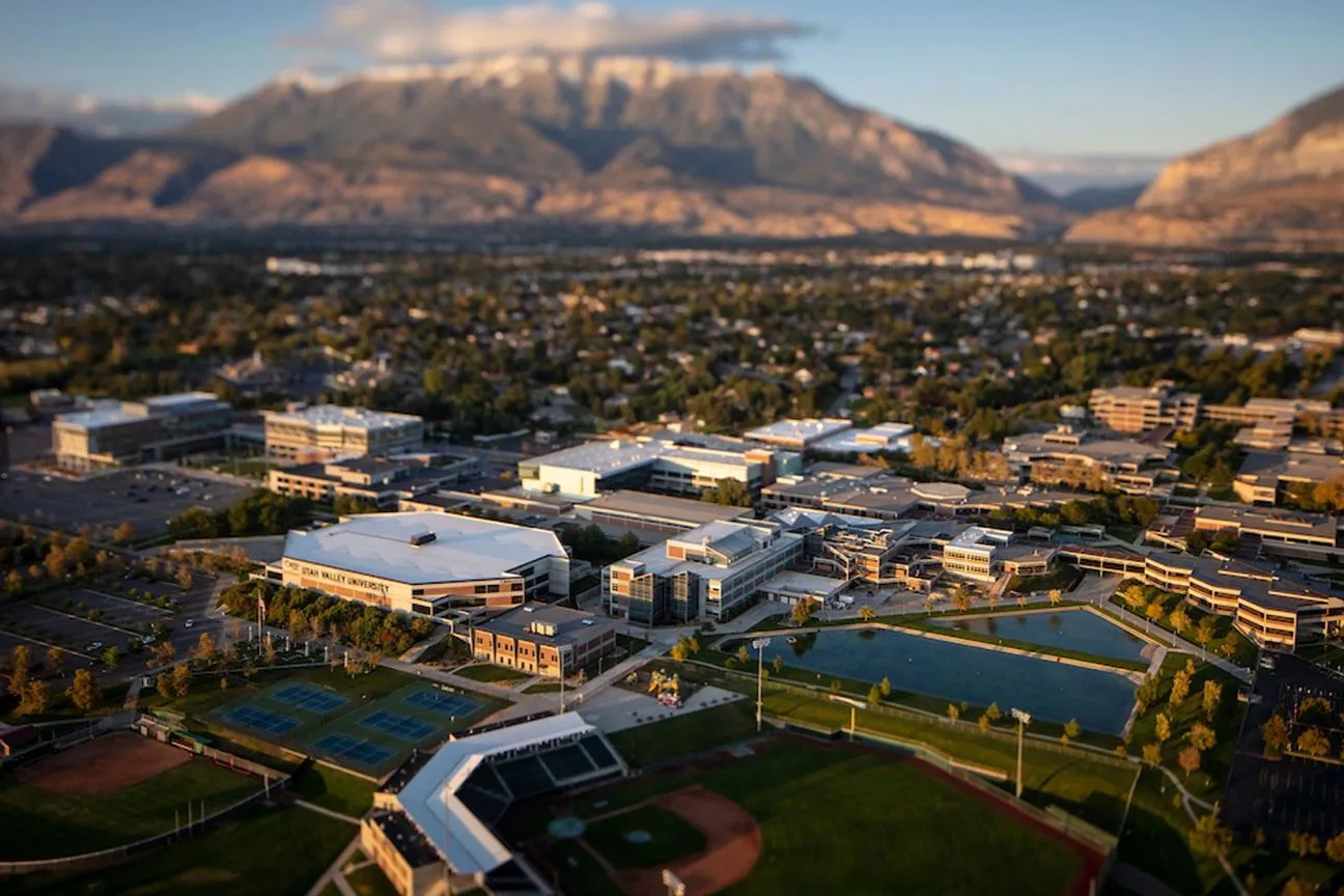 Blick über den Campus der Utah Valley University